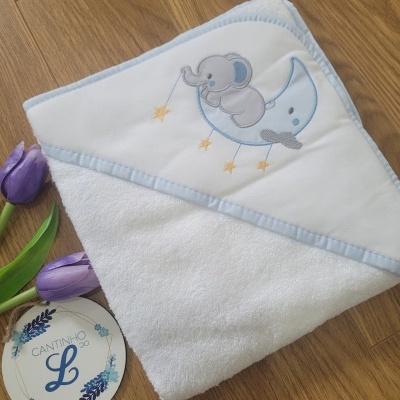 Toalha de banho Azul lua