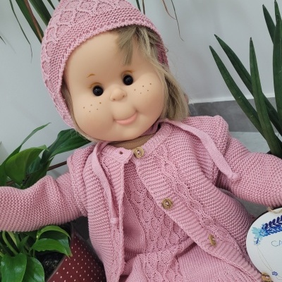 Conjunto : Casaco, fofo e touca