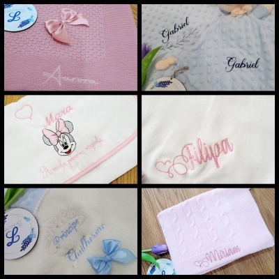 BORDAR ARTIGOS COM NOME DO BEBÉ