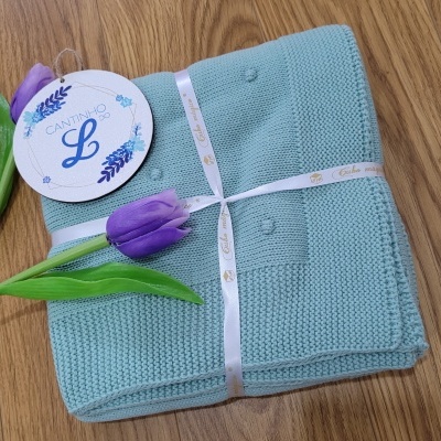 Manta bolinhas VERDE