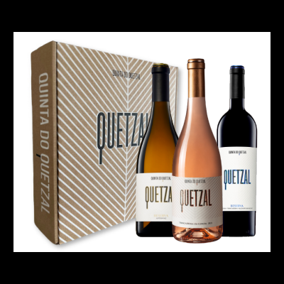 Cx 3 Quetzal Rosé, Quetzal Reserva Branco e Quetzal Reserva Tinto