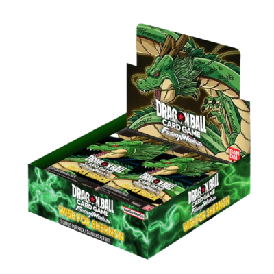 Caixa de cartas Dragon Ball Fusion Wars com dragão verde Shenron