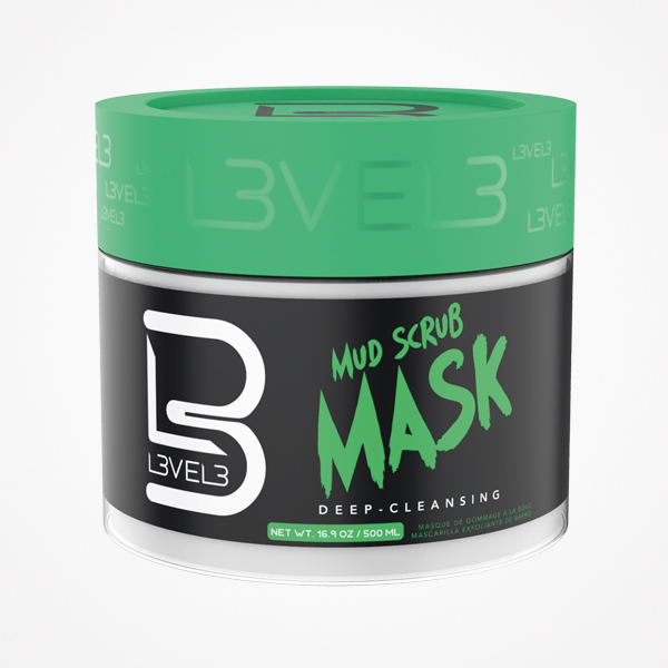 MÁSCARA FACIAL ESFOLIANTE DE BARRO 500 ML LEVEL3