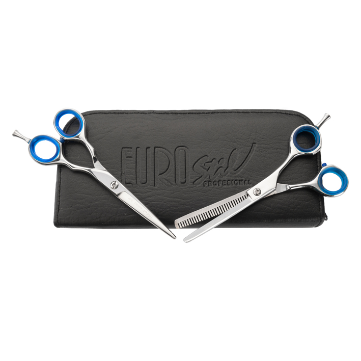 Eurostil&#x20;Pack&#x20;Tesouras&#x20;corte&#x20;e&#x20;desbaste&#x20;5.5&quot;