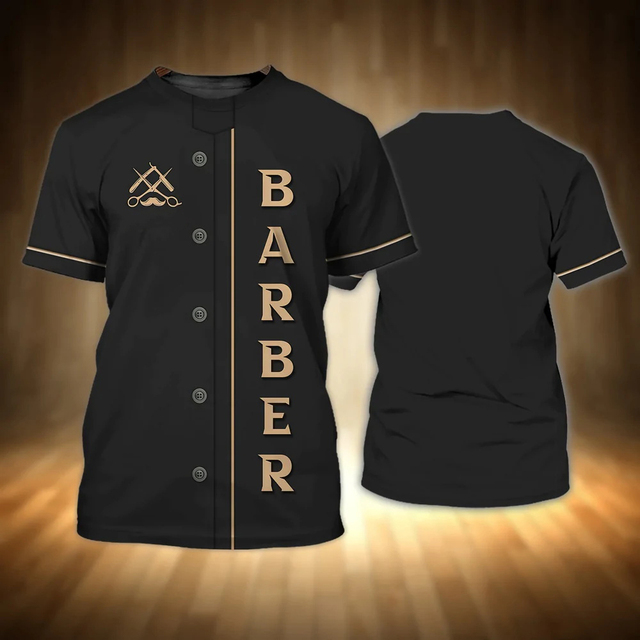 T-SHIRT de Barbeiro impressão 3d