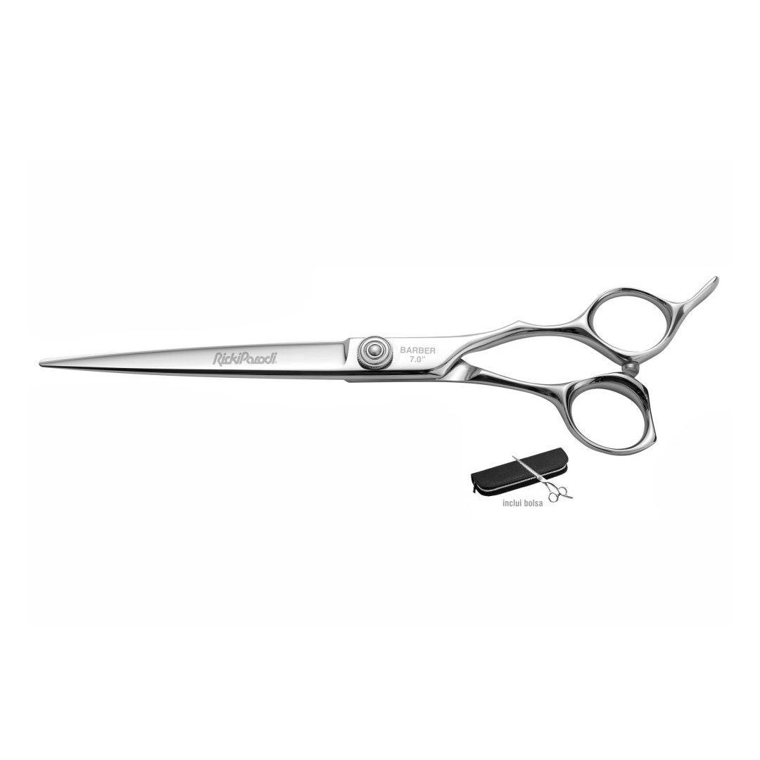 Tesoura Corte com Bolsa RickiParodi Barber 7.0