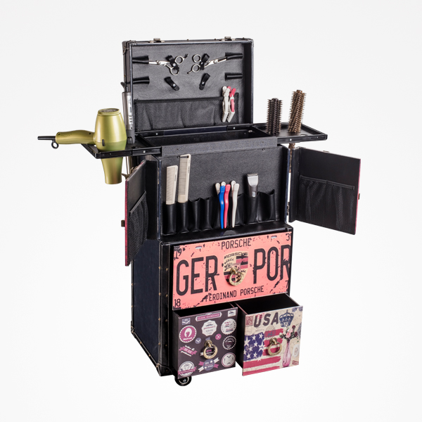 PerfectBeauty&#x20;Mala&#x20;Trolley&#x20;Barbeiro&#x20;Country&#x20;Blue