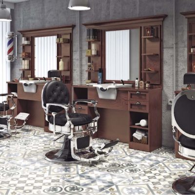 Mirplay Bancada de barbeiro com lavagem Jules