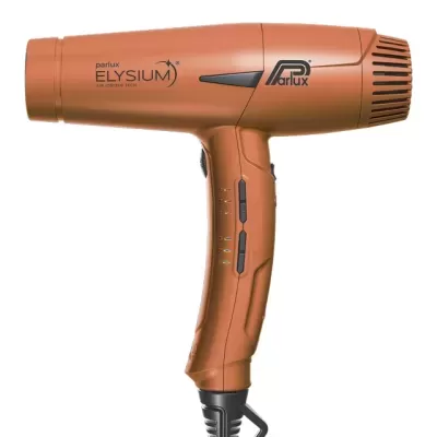 Secador de cabelo Parlux Elysium laranja com botões na pega