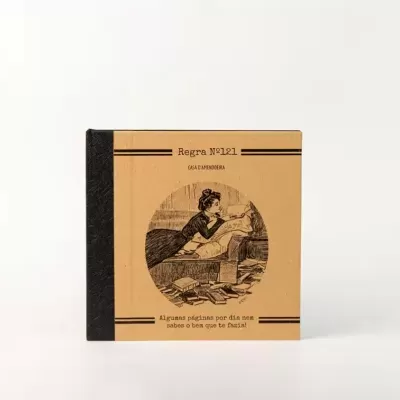 Caderno Regra #121 "Few pages a day keep stupidity at bay!"