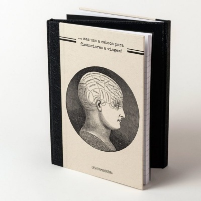 Caderno Duplo "Listen to your heart to discover the way, but use your head to pay for the journey!"