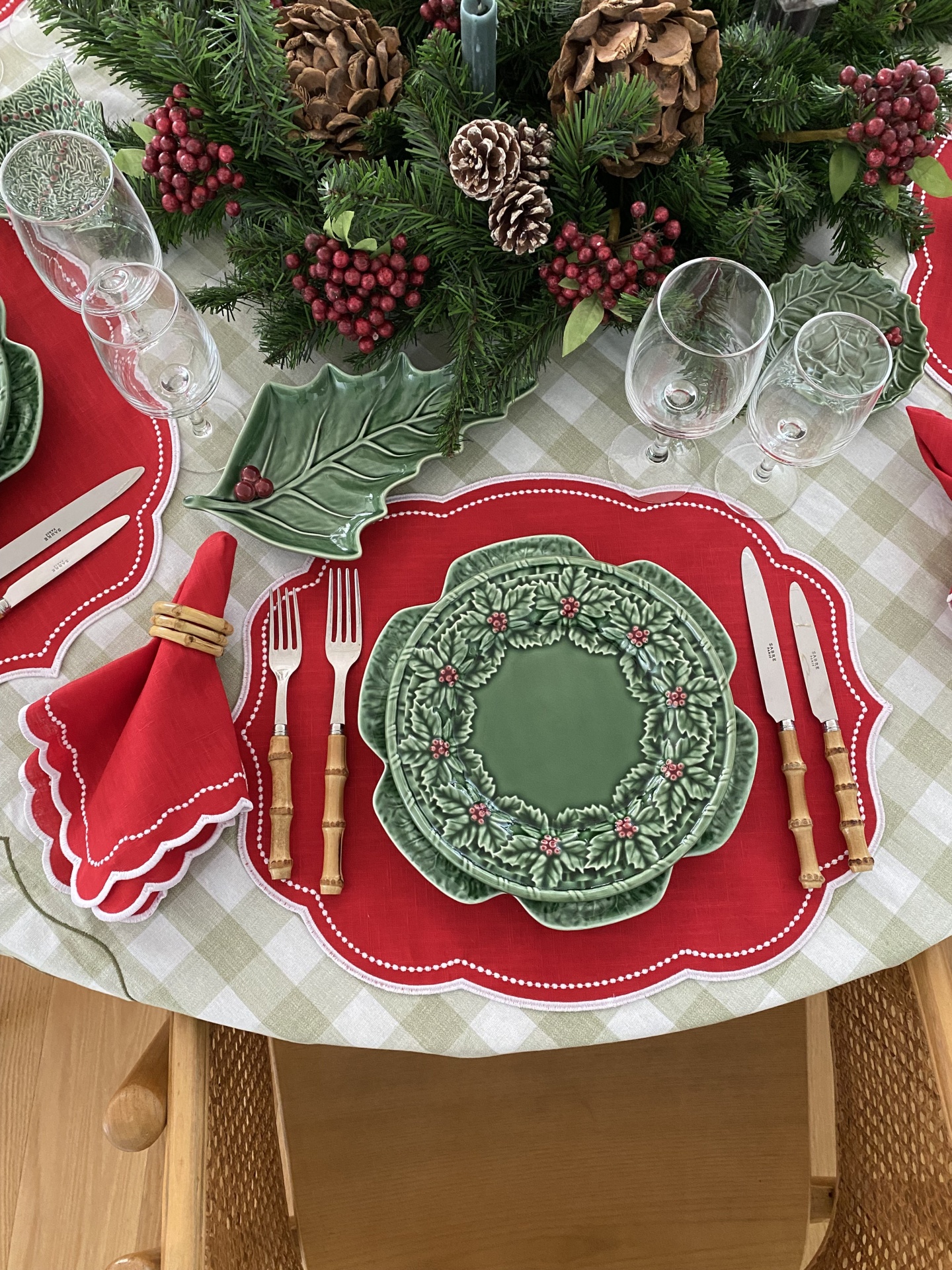 Individual&#x20;de&#x20;mesa&#x20;Joana&#x20;vermelho&#x20;&#x28;linho&#x29;