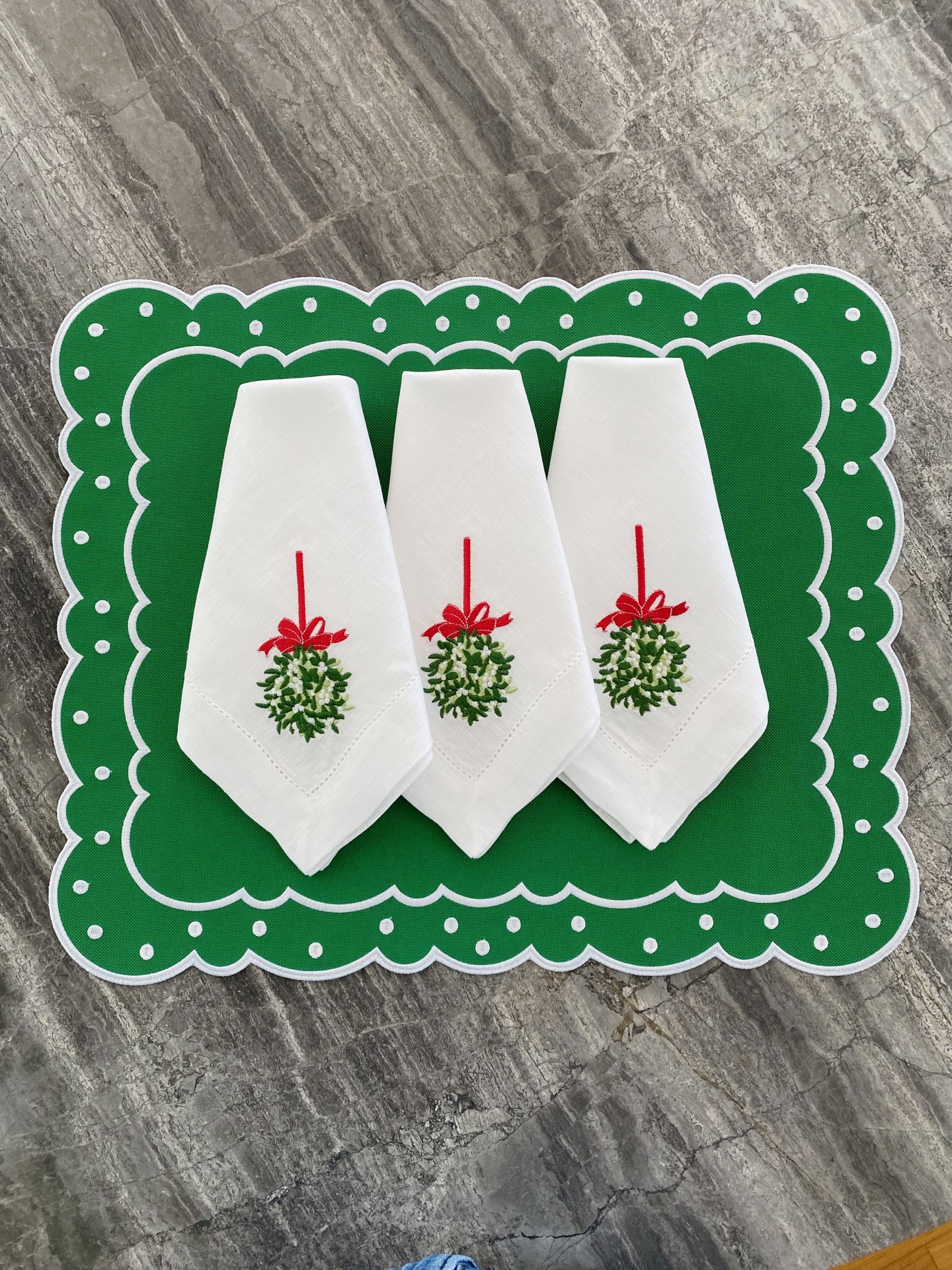 Individual&#x20;de&#x20;mesa&#x20;Santiago&#x20;verde&#x20;&#x28;imperme&#x00E1;vel&#x29;