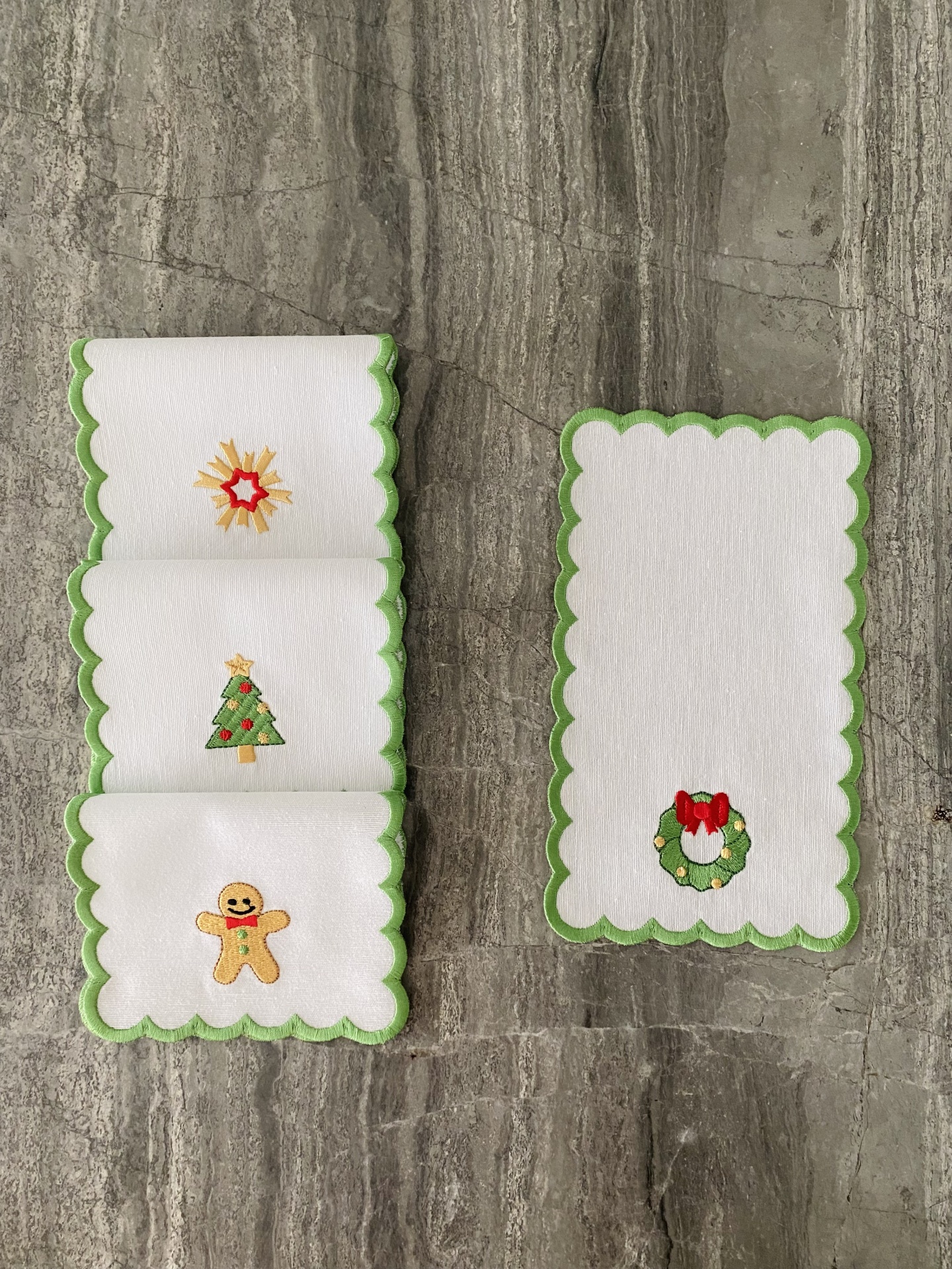 Kit&#x20;4&#x20;guardanapos&#x20;de&#x20;cocktail&#x20;verde