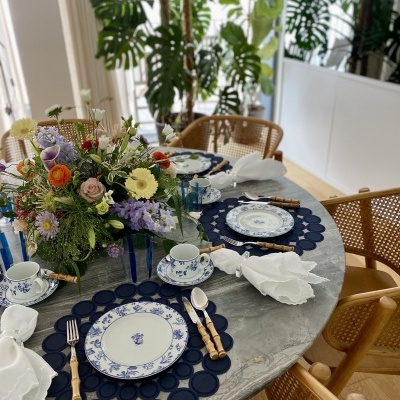 Individual&#x20;de&#x20;mesa&#x20;Bali&#x20;azul&#x20;&#x28;imperme&#x00E1;vel&#x29;