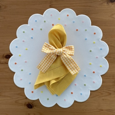 Porta&#x20;Guardanapo&#x20;La&#x00E7;o&#x20;amarelo