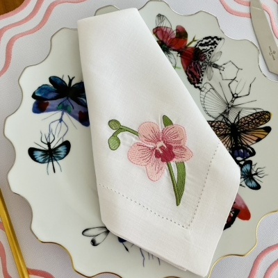 Guardanapo&#x20;orqu&#x00ED;dea&#x20;rosa