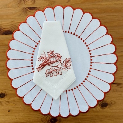 Guardanapo&#x20;p&#x00E1;ssaro&#x20;terracota