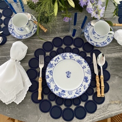 Individual&#x20;de&#x20;mesa&#x20;Bali&#x20;azul&#x20;&#x28;imperme&#x00E1;vel&#x29;