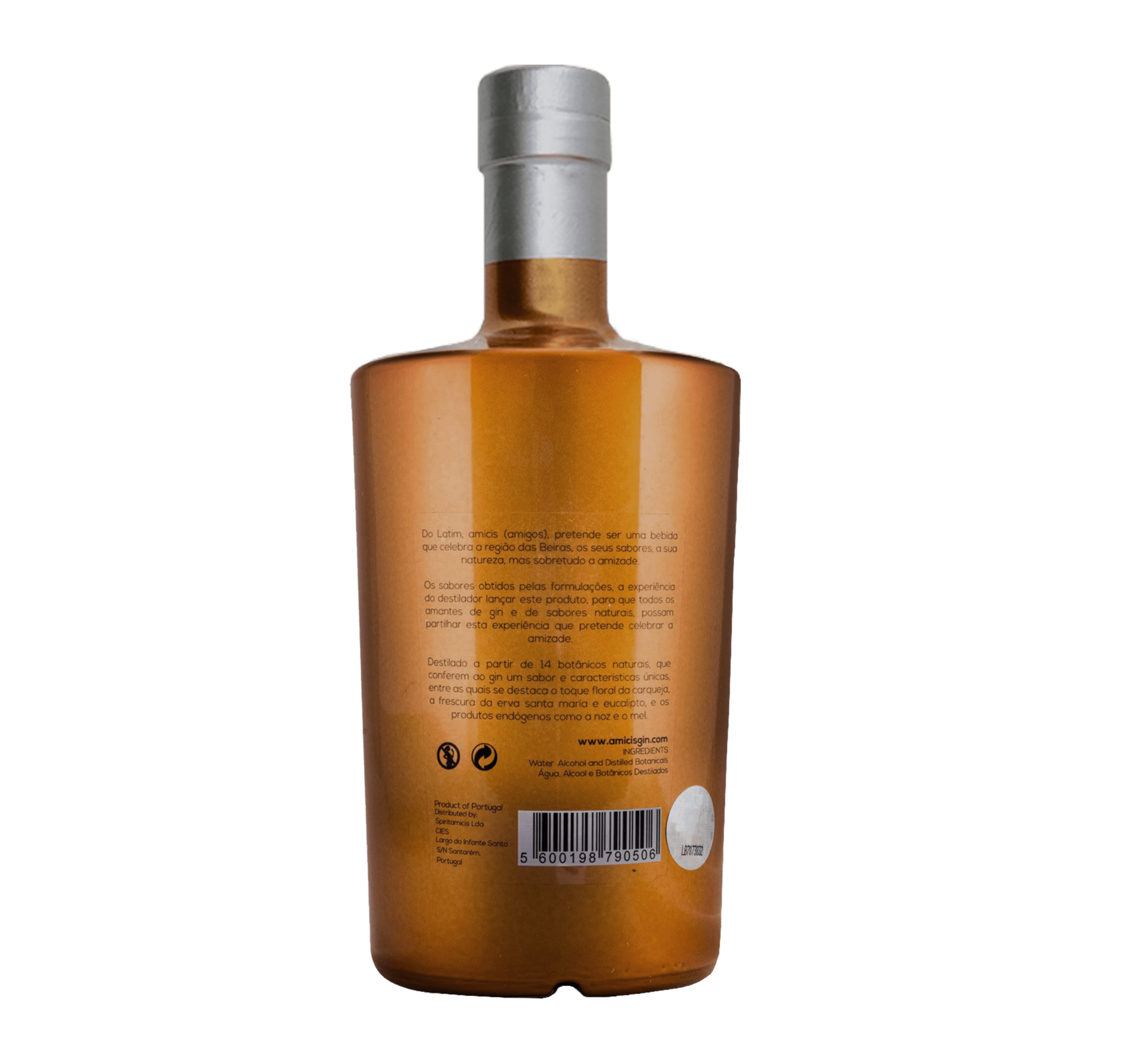 AMICIS - Gin Premium Português com Copo - Caixa Personalizável