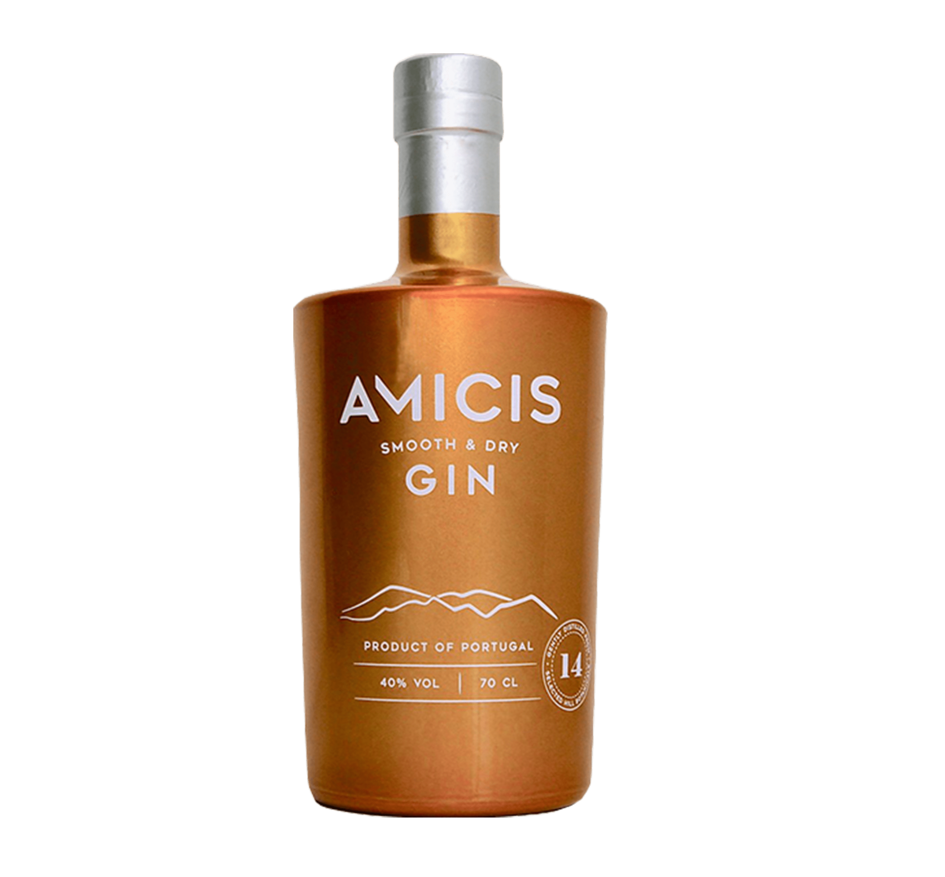 AMICIS - Gin Premium Português com Copo - Caixa Personalizável