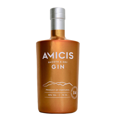 AMICIS - Gin Premium Português com Copo - Caixa Personalizável