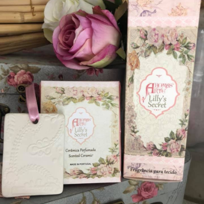 Caixa com Peça de Gesso Perfumado “Bordado Português”