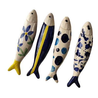 Sardinhas Cerâmica - Série Azul