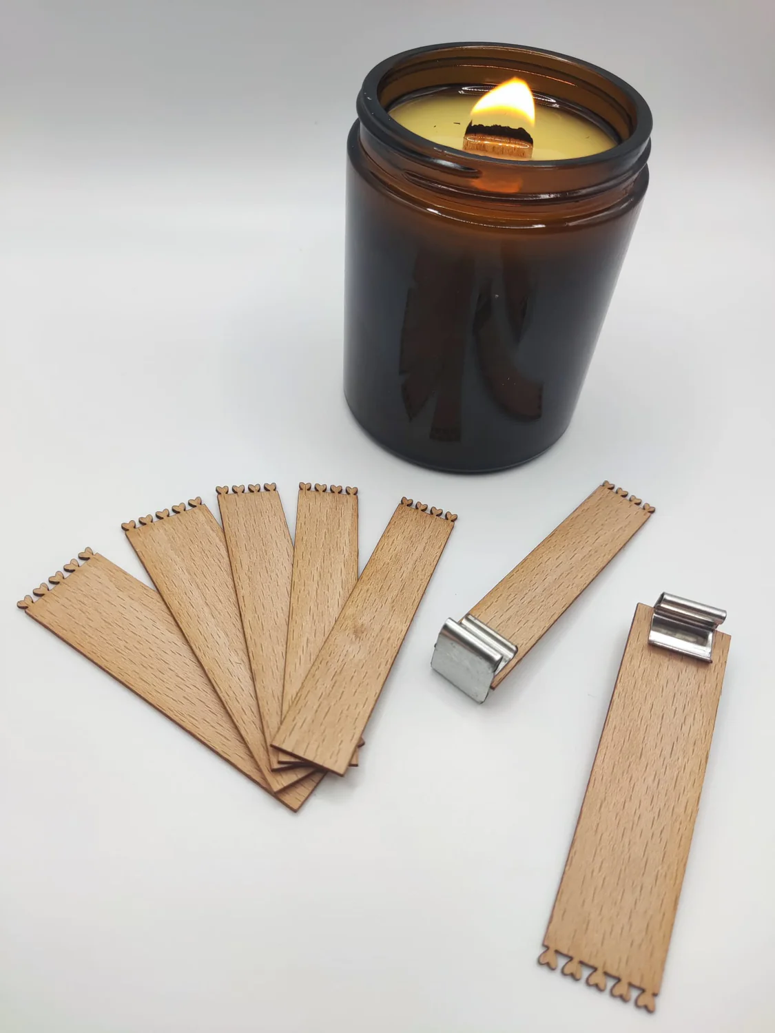 Pavios Madeira com Corações