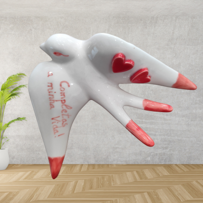 Andorinha Decorativa  – "Completas a minha vida"