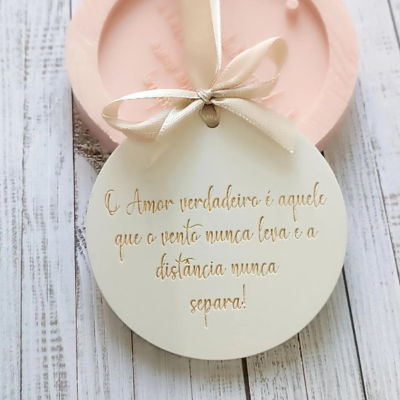 Molde de Silicone “O amor verdadeiro…”