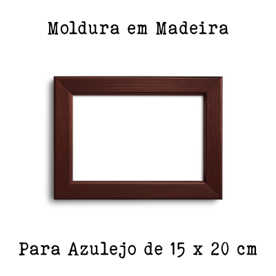 Moldura em Madeira para Azulejo 15x20 cm