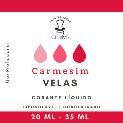 Corante Líquido para Velas - Carmesim