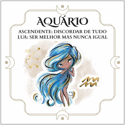 Azulejo signo "Aquário"