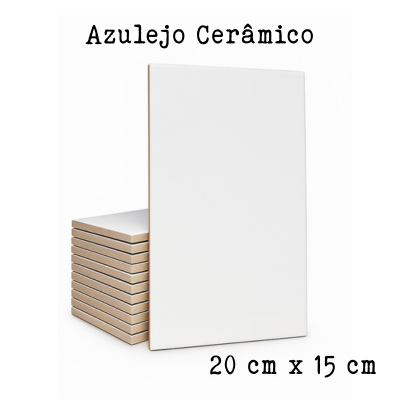 🟦 Azulejo Personalizado em Cerâmica 15x20 cm