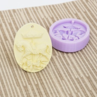 Molde de Silicone – "Carrossel  Cavalinho"