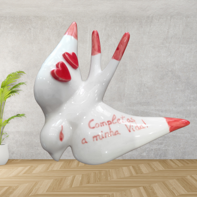 Andorinha Decorativa  – "Completas a minha vida"