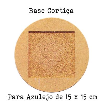Base de Cortiça Redonda para Azulejos 15 x15