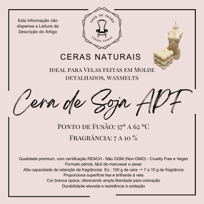 🌿🕯️ Cera de Soja APF - Ideal para Velas de Moldes