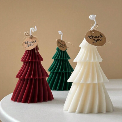 Molde de Silicone – Árvore de Natal Estilo Moderno (11 x 7 cm)