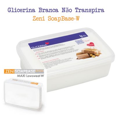 🧼 Glicerina Branca Não Transpira – Zeni SoapBase-W