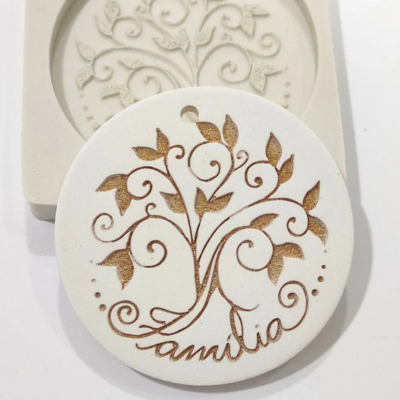 Molde de Silicone “Árvore Família” - 7 cm