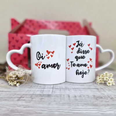 Conjunto Canecas Coração