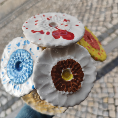 Flores de Cerâmica - Girassol