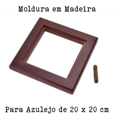 Moldura em Madeira para Azulejo 20x20 cm
