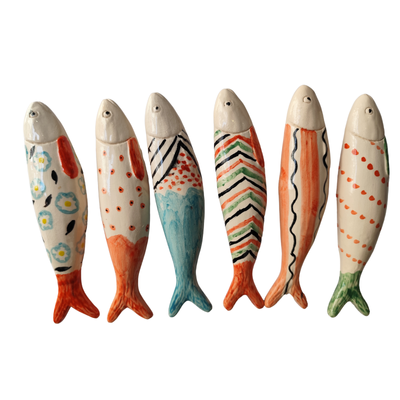 Sardinhas Cerâmica - Série Laranja