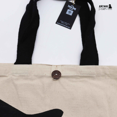 Tote Bag "WTF" – Algodão Natural Reforçado – Artigo Solidário