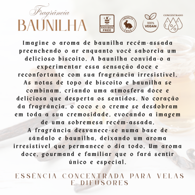 🍪 Fragrância Baunilha (Vanilla Dream)