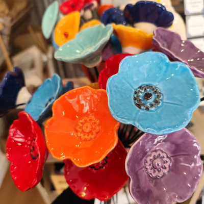Flores de Cerâmica - Papoilas