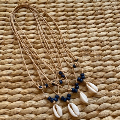 COLAR QUATRO CONTAS E BÚZIO